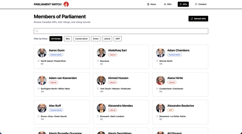 Parliament Watch  – screenshot 7