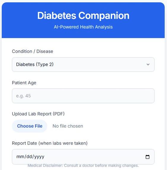  Diabetes Companion – screenshot 1