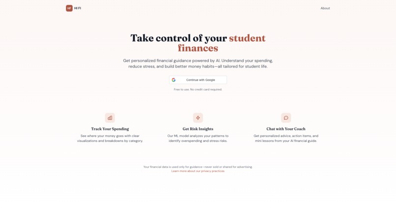 HI-FI: Human Intelligence for Financial Independence – screenshot 1