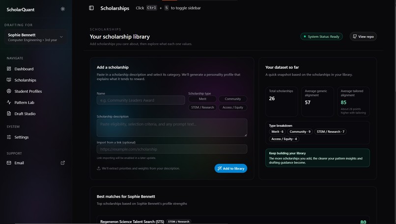 ScholarQuant – screenshot 3
