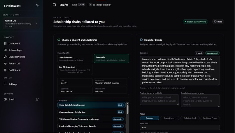 ScholarQuant – screenshot 4