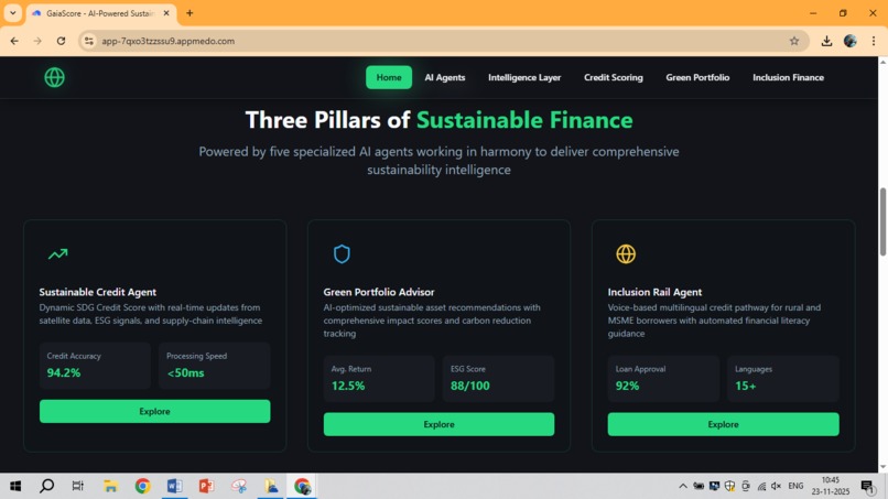 GreenLens AI – Dynamic ESG & Credit Intelligence – screenshot 1