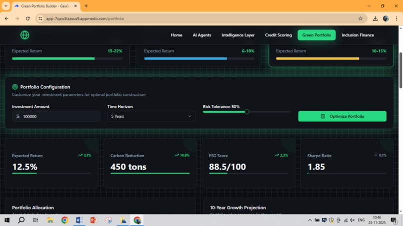 GreenLens AI – Dynamic ESG & Credit Intelligence – screenshot 2