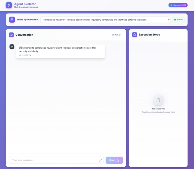 Agent Skeleton Framework – screenshot 1