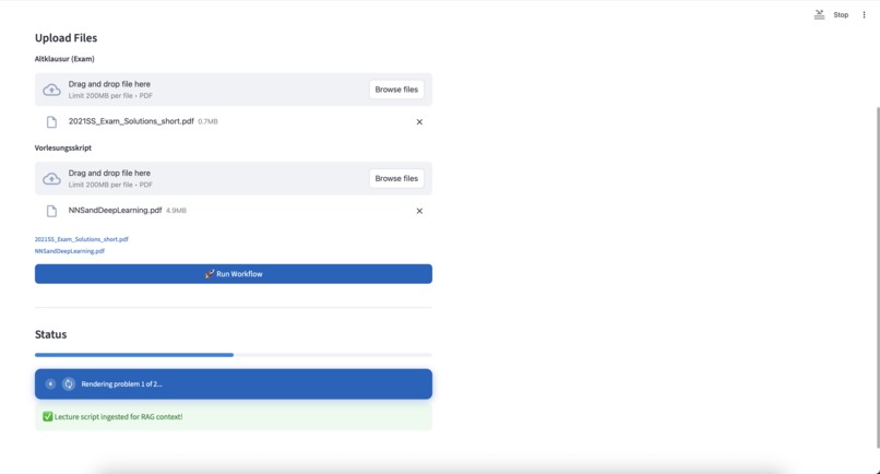 Examinator – screenshot 2