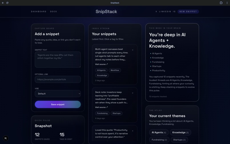 SnipStack – screenshot 2