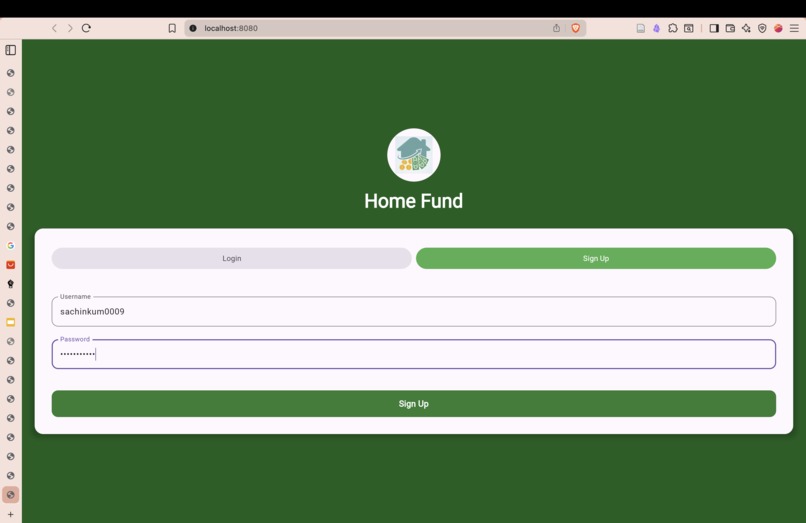 HomeFund – screenshot 1