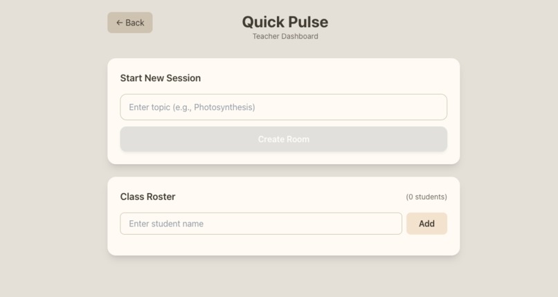 Quick Pulse: Live Classroom Feedback – screenshot 2