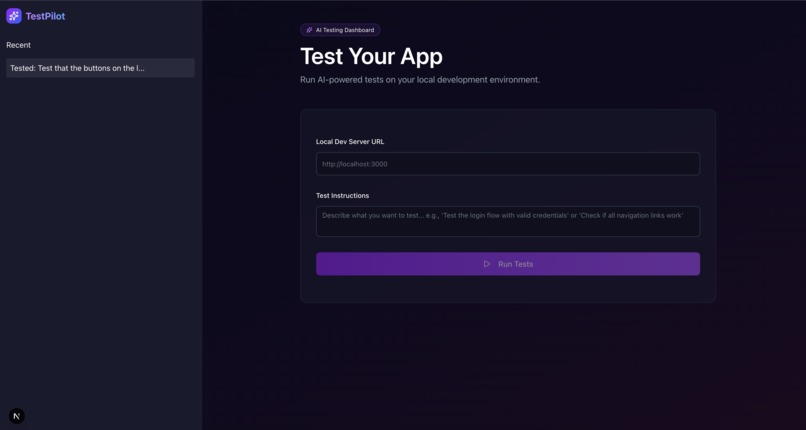 TestPilot – screenshot 3