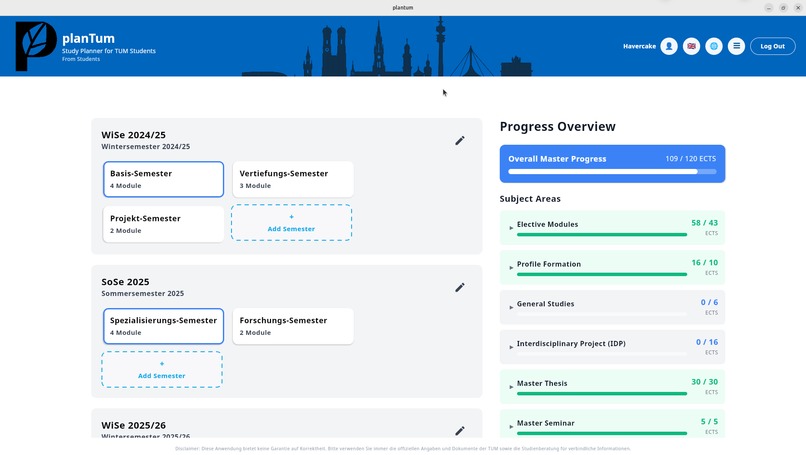 planTUM – screenshot 1