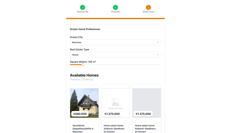 getHome(interhyp) – screenshot 3