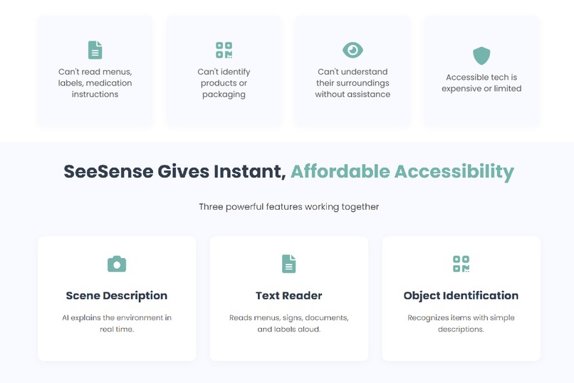 SeeSense — AI Vision Assistant for the Blind – screenshot 2