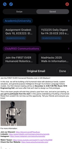 iSwipe – Your intelligent email management tool – screenshot 9