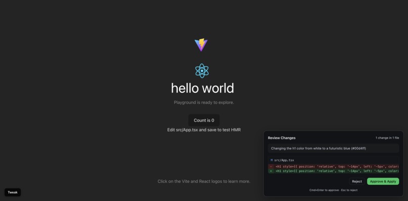 tweak – screenshot 4