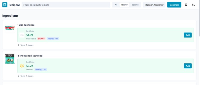 RecipeAI – screenshot 1