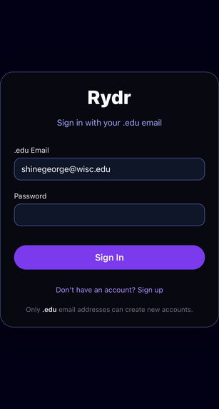 Rydr – screenshot 1