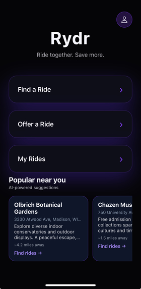 Rydr – screenshot 3
