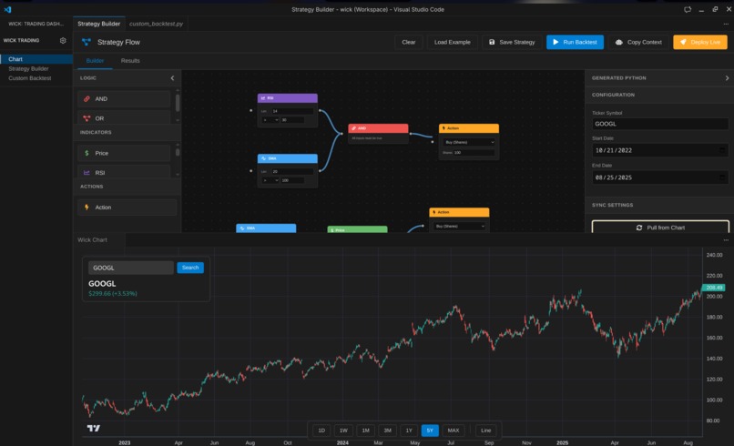 Wick—The Algo-Trading IDE – screenshot 2