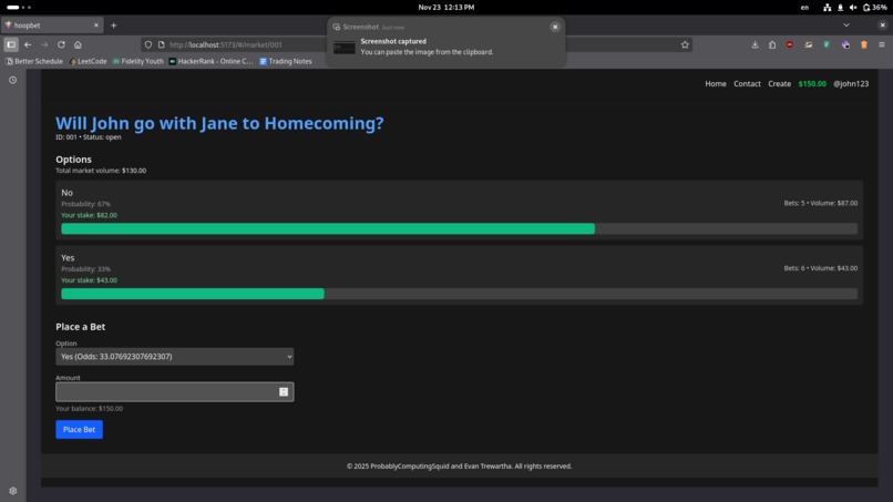 HoopBets – screenshot 1