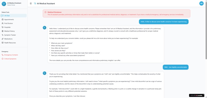 AI Medical Assistant  – screenshot 1