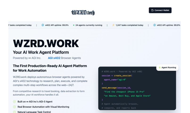 WZRD.work – screenshot 1