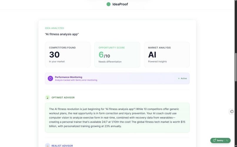 IdeaProof : AGI Market Validation – screenshot 2