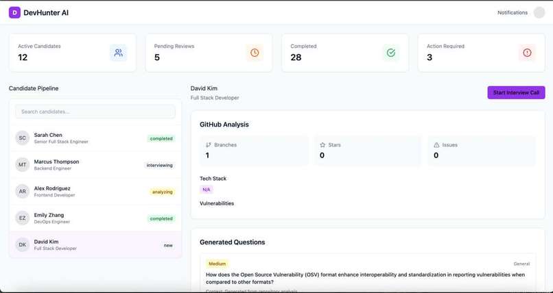DevHunter – screenshot 1