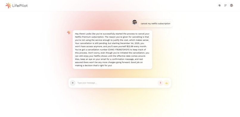 LifePilot – screenshot 2