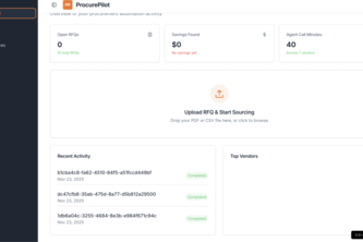 ProcurePilot Autonomous AI Agent for Procurement