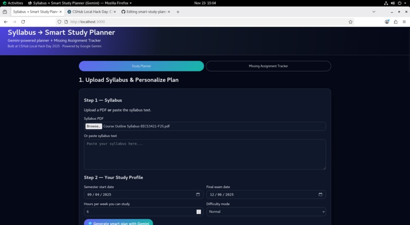 Smart Study Planner and Asignment Tracker – screenshot 2