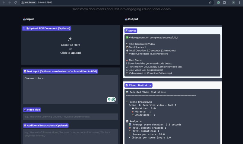 EduViz AI: Animated Curriculum Assistant – screenshot 4
