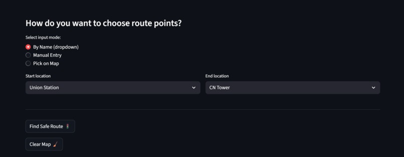 SafeRoute AI  – screenshot 1