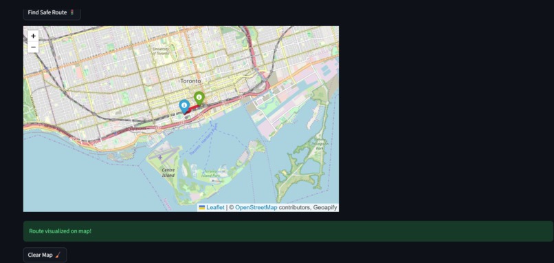 SafeRoute AI  – screenshot 2