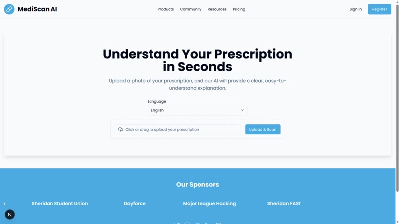 MediScan AI - Bridging the Gap – screenshot 1