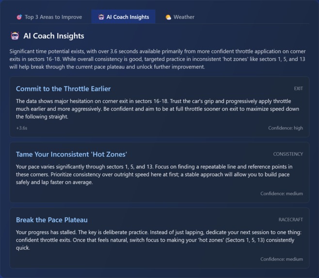 RaceLine AI Coach – screenshot 8