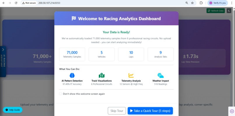 AI-Powered Racing Intelligence – screenshot 1