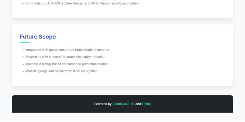 AI for Social Good: Expiry Tracking & Food Donation System – screenshot 1