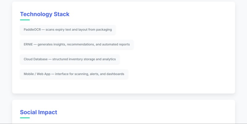 AI for Social Good: Expiry Tracking & Food Donation System – screenshot 2