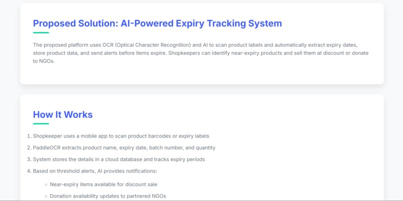 AI for Social Good: Expiry Tracking & Food Donation System – screenshot 4