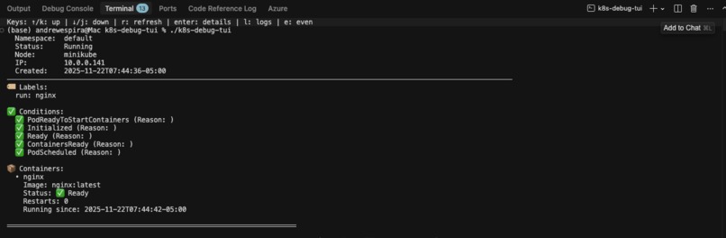 k8s-debug-tui – screenshot 1