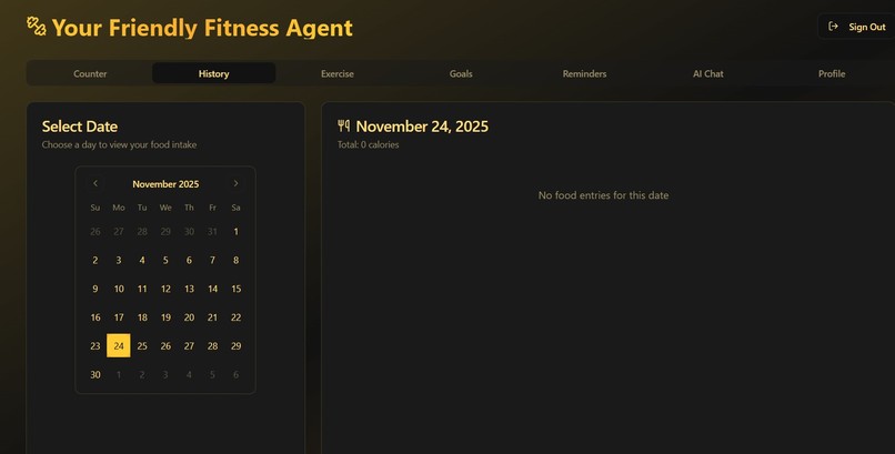 Your friendly fitness agent – screenshot 1