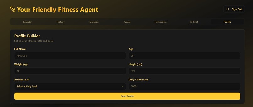 Your friendly fitness agent – screenshot 3
