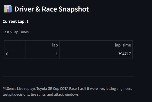 GR PitSense Live – Real-Time Strategy Co-Driver – screenshot 2