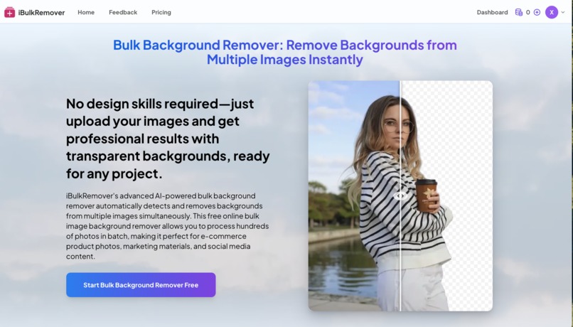 Free Bulk Background Remover | iBulkRemover – screenshot 1