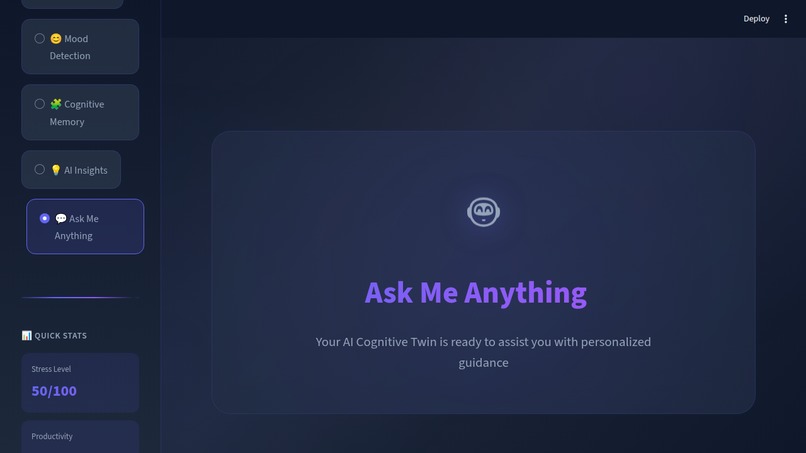 LifeUnity AI Cognitive Twin System – screenshot 10
