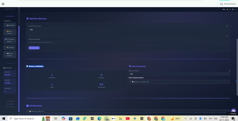 LifeUnity AI Cognitive Twin System – screenshot 5