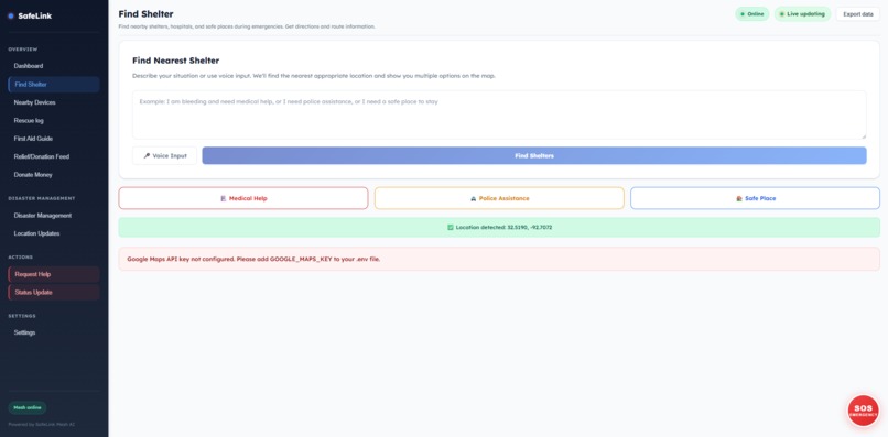 SafeLink – screenshot 1