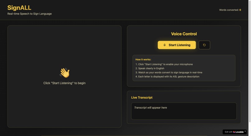 SignALL – screenshot 1