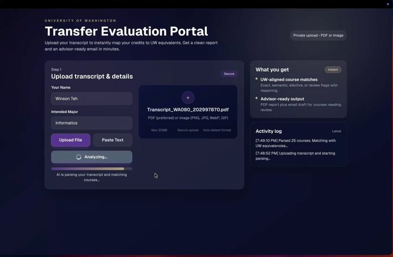 AI Transfer Evaluation Tool – screenshot 2