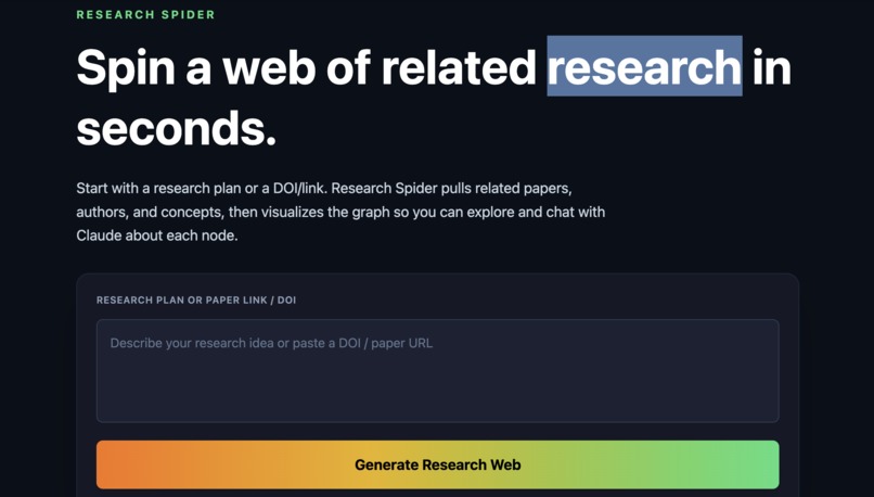 Research Spider – screenshot 3